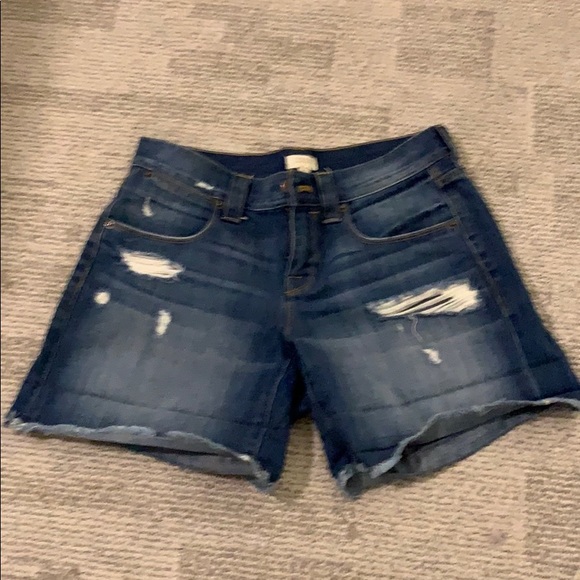 J. Crew distressed denim/jean shorts, size 26 - Picture 6 of 6
